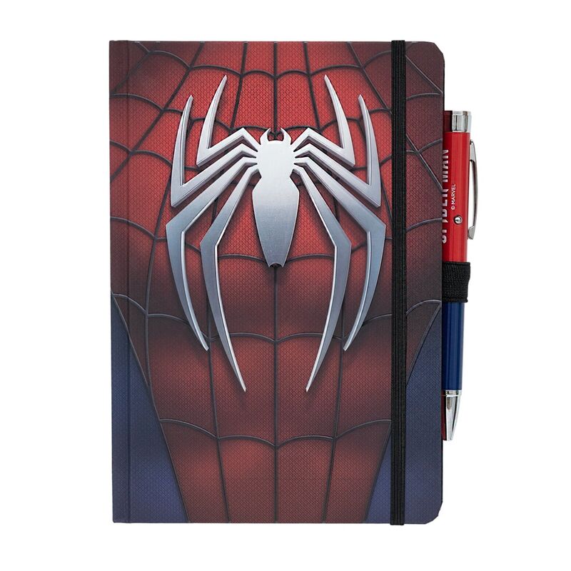 Cuaderno A5 premium + boligrafo proyector Spiderman Marvel - Frikibase.com