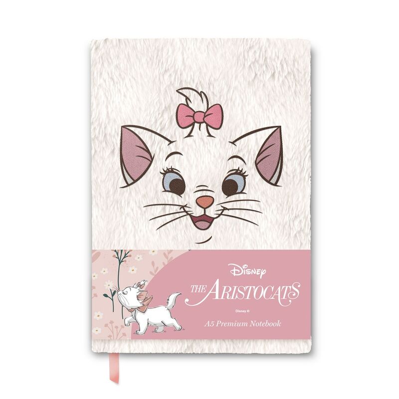 Cuaderno A5 premium felpa Marie Los Aristogatos Disney - Frikibase.com