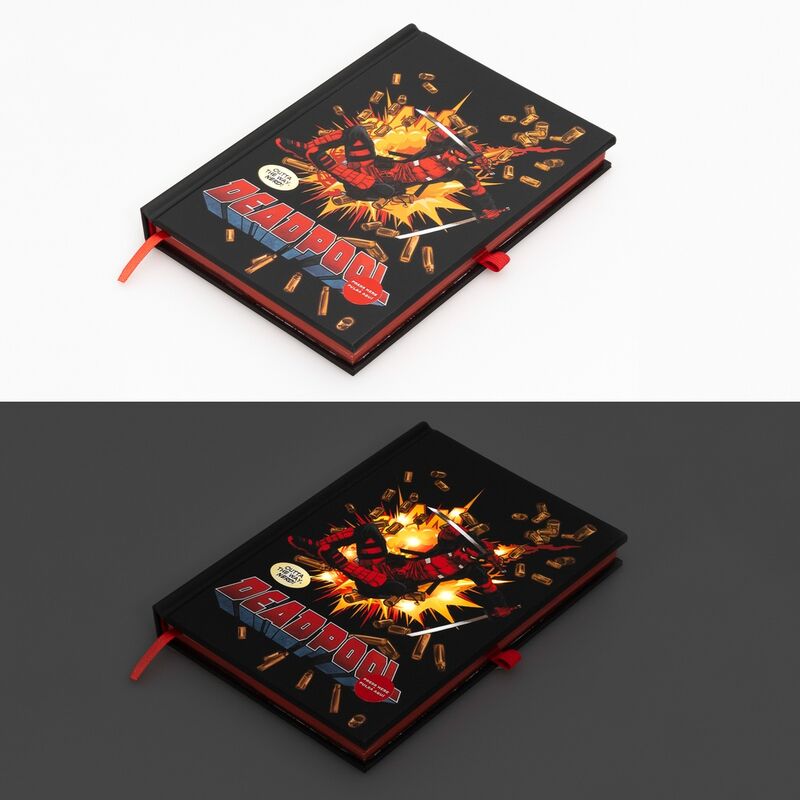 Cuaderno A5 premium led Deadpool Marvel - Frikibase.com