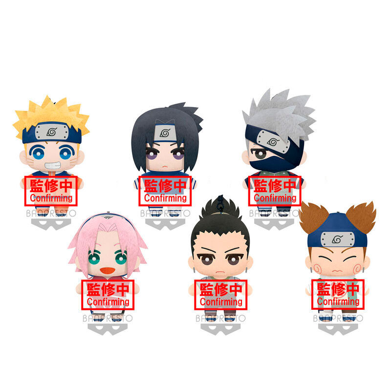 Expositor 9 Peluches Tomonui Series 1 Naruto Shippuden 15cm - Frikibase.com