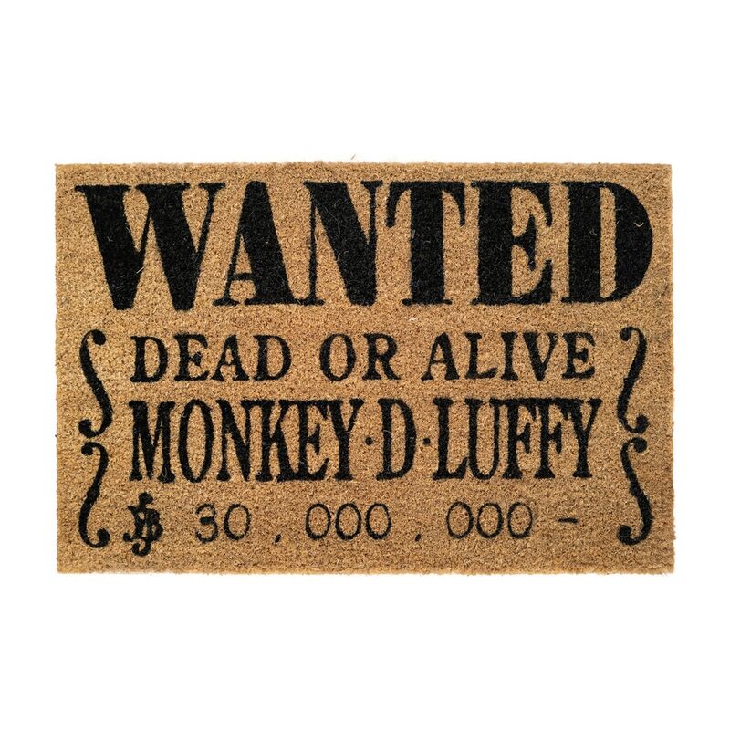 Felpudo Wanted Monkey D Luffy One Piece - Frikibase.com