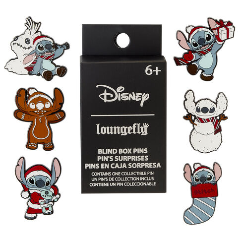 Funko Blind Box Enamel Pin Holiday Stitch Disney Loungefly (surtido) - Frikibase.com