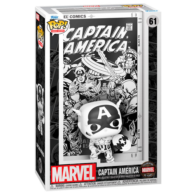 Funko POP Comic Covers Marvel Captain America - Frikibase.com