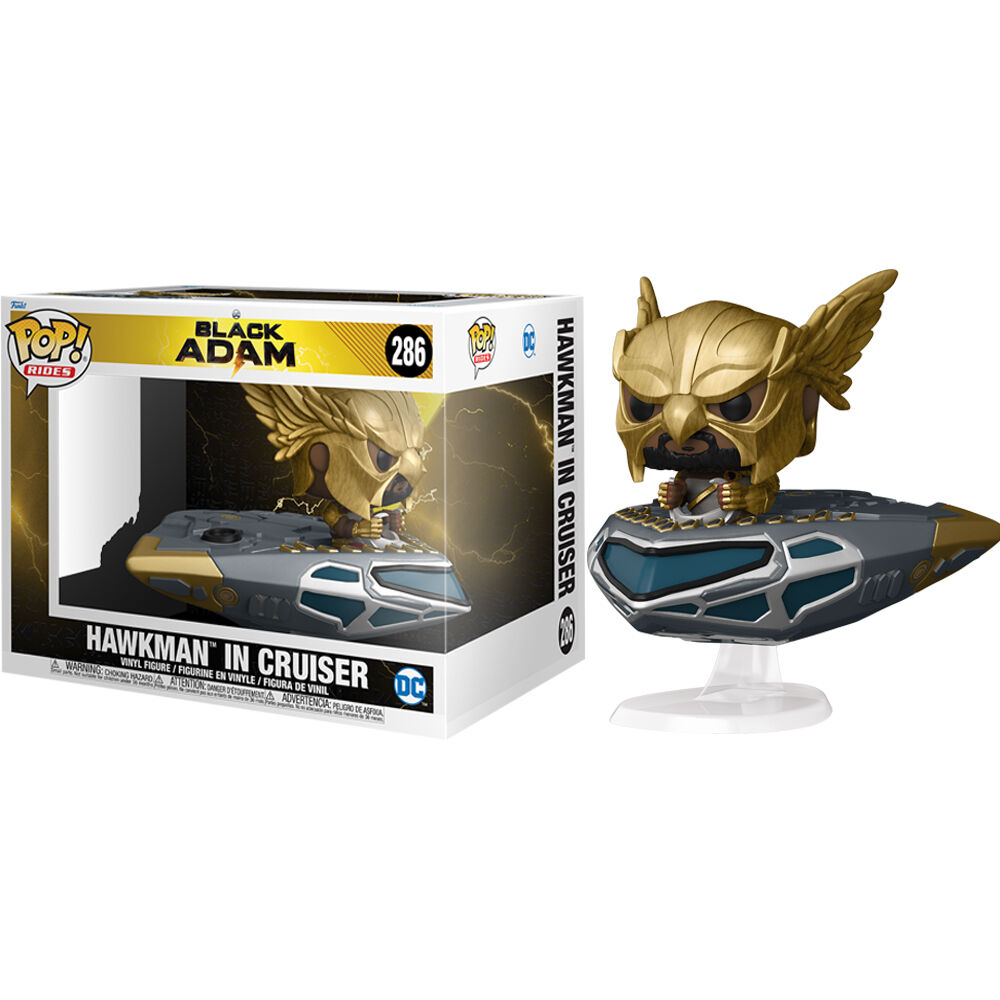 Funko POP DC Comics Black Adam Hawkman in Cruiser - Frikibase.com