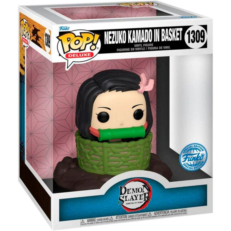 Funko POP Deluxe Demon Slayer Kimetsu no Yaiba Nezuko Kamado in Basket Exclusivo - Frikibase.com