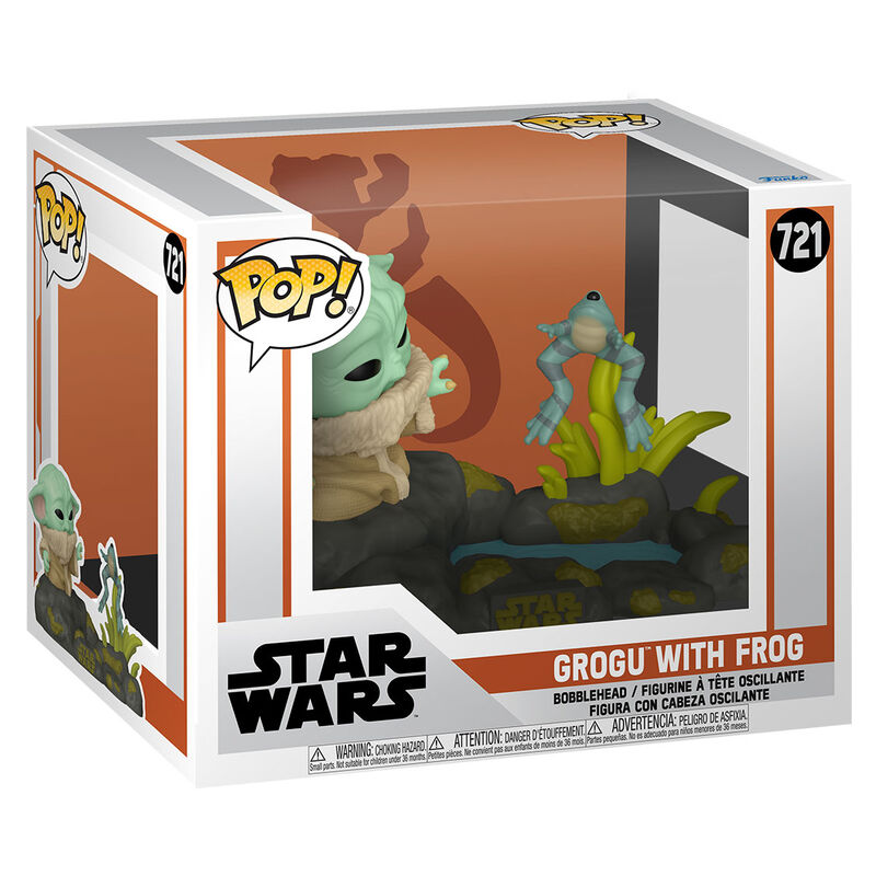 Funko POP Deluxe Star Wars The Mandalorian Grogu with Frog - Frikibase.com