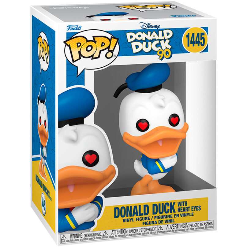 Funko POP Disney 90th Anniversary Donald Duck with heart eyes - Frikibase.com