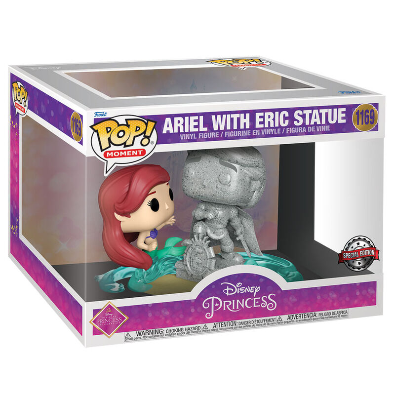 Funko POP Disney Ultimate Princess La Sirenita Ariel & Statue Eric Exclusivo - Frikibase.com