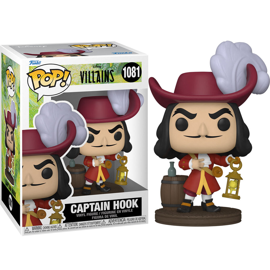 Funko POP Disney Villains Captain Hook - Frikibase.com