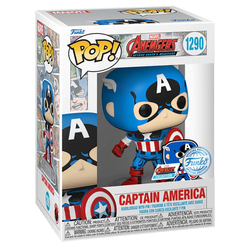 Funko POP Marvel Los Vengadores Avengers Captain America Exclusivo - Frikibase.com