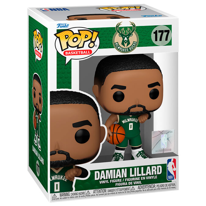 Funko POP NBA Milwukee Buck Damian Lillard - Frikibase.com