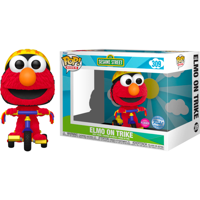 Funko POP Rider Barrio Sesamo Elmo on Trike Exclusivo - Frikibase.com