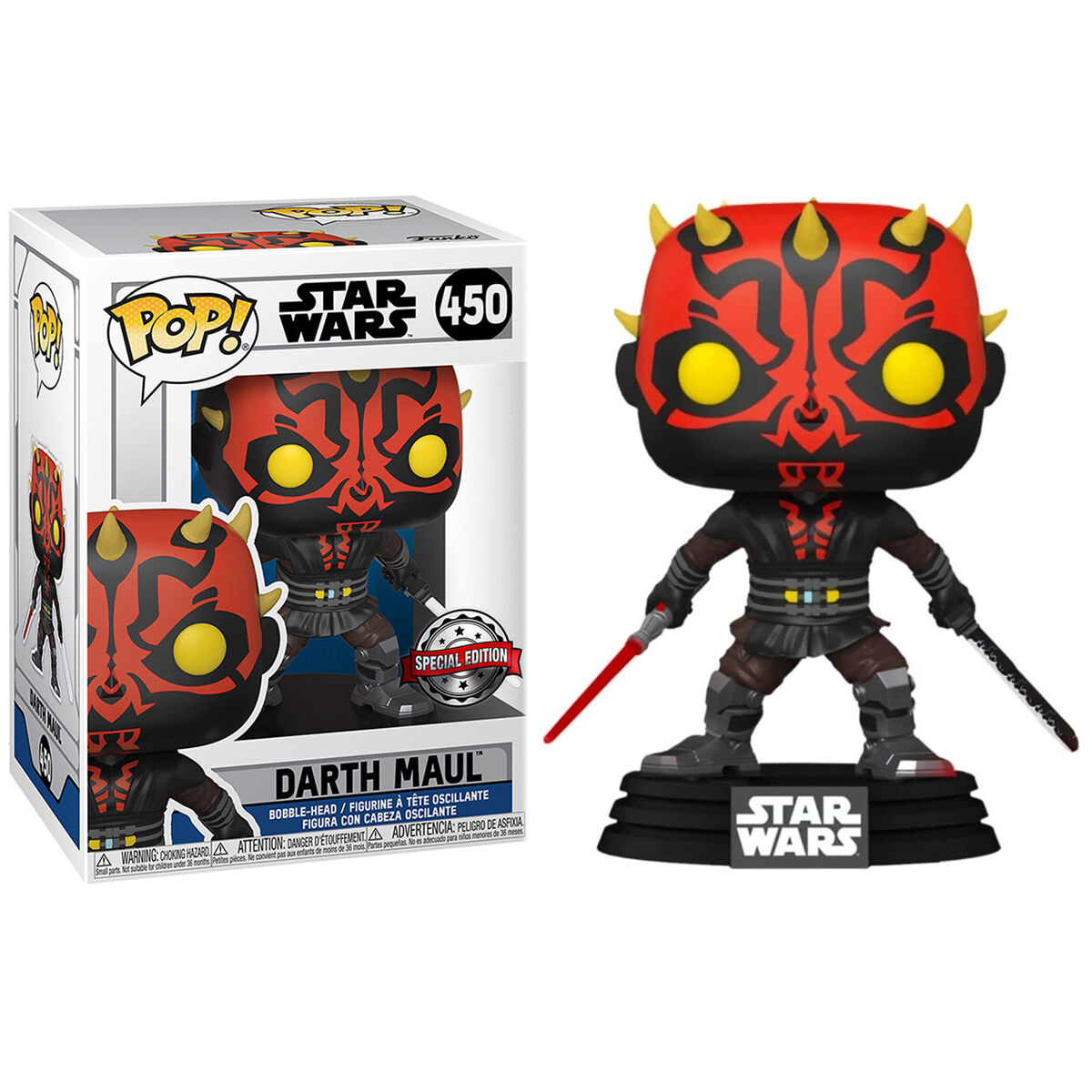 Funko POP Star Wars Darth Maul with Saber Exclusivo - Frikibase.com