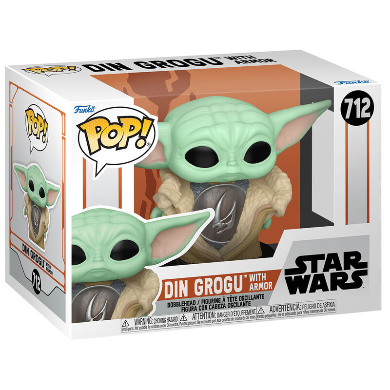 Funko POP Star Wars The Mandalorian Din Grogu with Armor - Frikibase.com