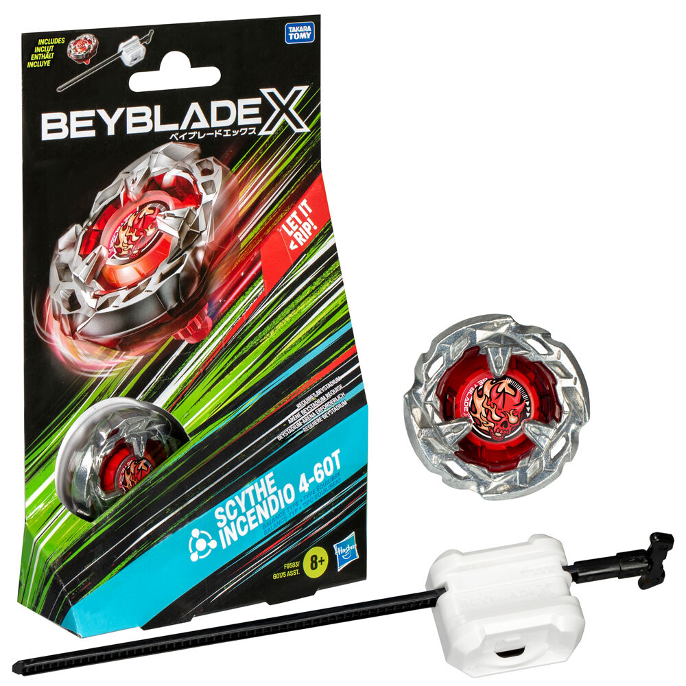 Juego Scythe Incendio 4-60T BeybladeX - Frikibase.com