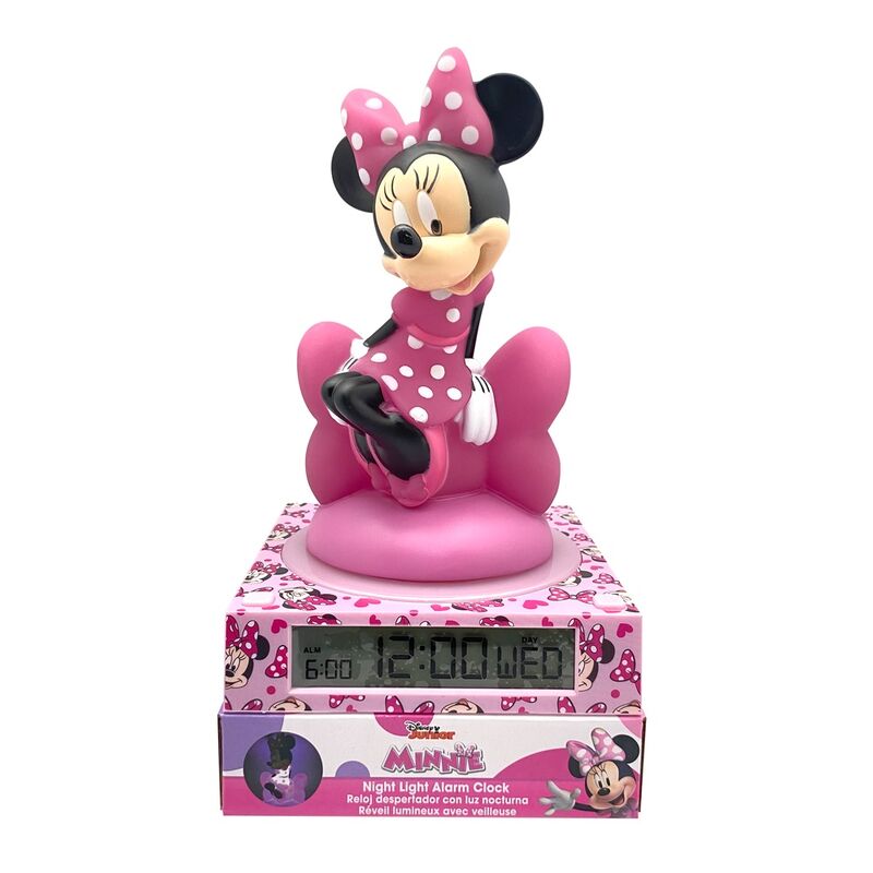 Lampara 3D con despertador Minnie Disney - Frikibase.com