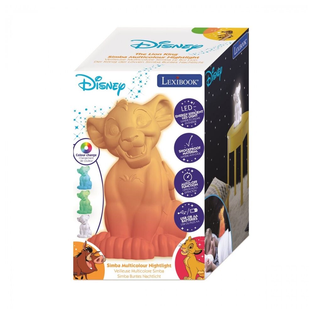 Lampara 3D Simba El Rey Leon Disney - Frikibase.com