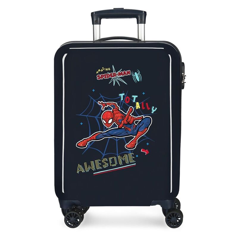 Maleta trolley ABS Totally Awesome Spiderman Marvel 55cm - Frikibase.com