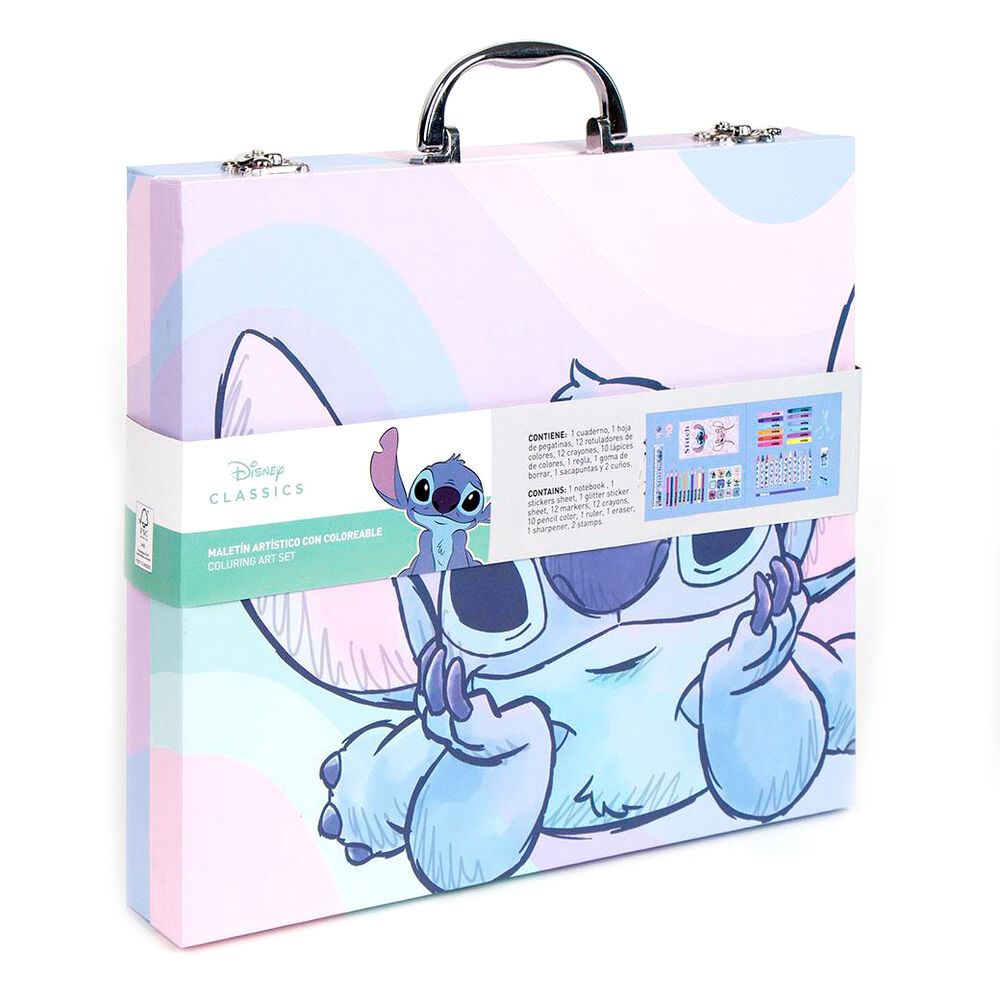 Maletin papeleria coloreable Stitch Disney - Frikibase.com