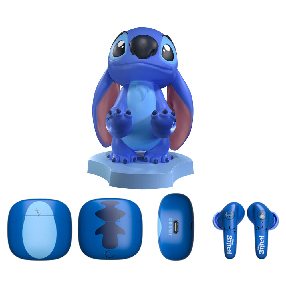 Mini Cable Guy + auriculares inalambricos Stitch Disney - Frikibase.com