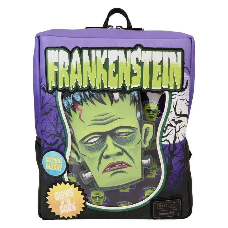 Mochila Frankenstein Neon Mask Universal Monster Loungefly 28cm - Frikibase.com