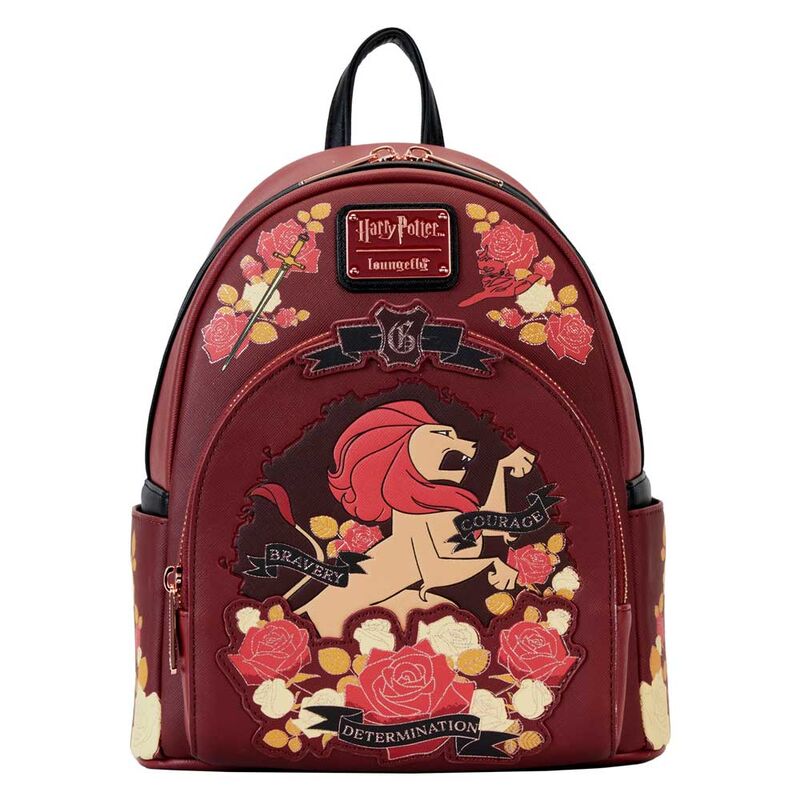 Mochila Gryffindor House Floral Harry Potter Loungefly 26cm - Frikibase.com