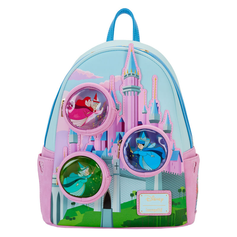 Mochila Hadas Madrinas Castillo La Bella Durmiente Disney Loungefly 26cm - Frikibase.com