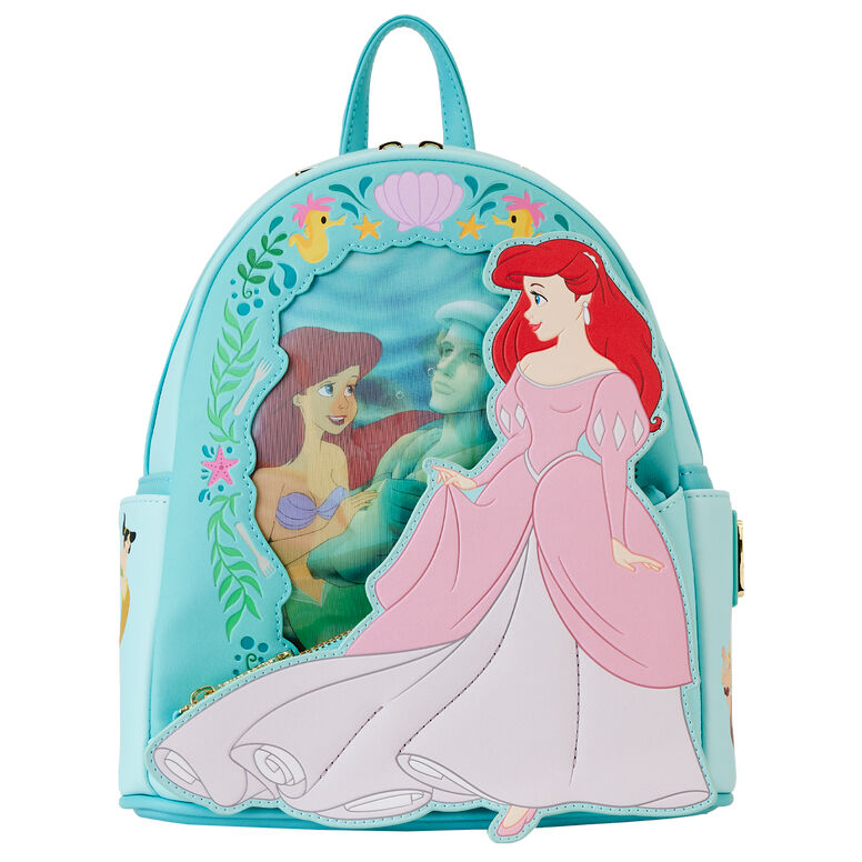 Mochila lenticular Ariel La Sirenita Disney Loungefly 26cm - Frikibase.com