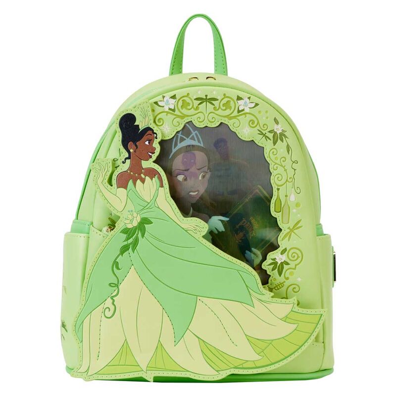 Mochila lenticular Tiana y el Sapo Disney Loungefly 26cm - Frikibase.com