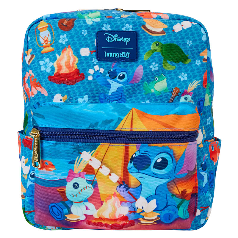 Mochila nylon Camping Cuties Stitch Disney Loungefly 24cm - Frikibase.com