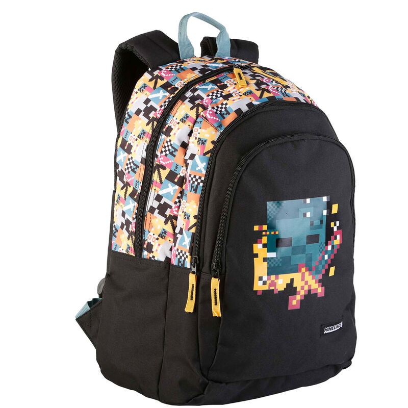 Mochila Pixel Minecraft 44cm adaptable - Frikibase.com