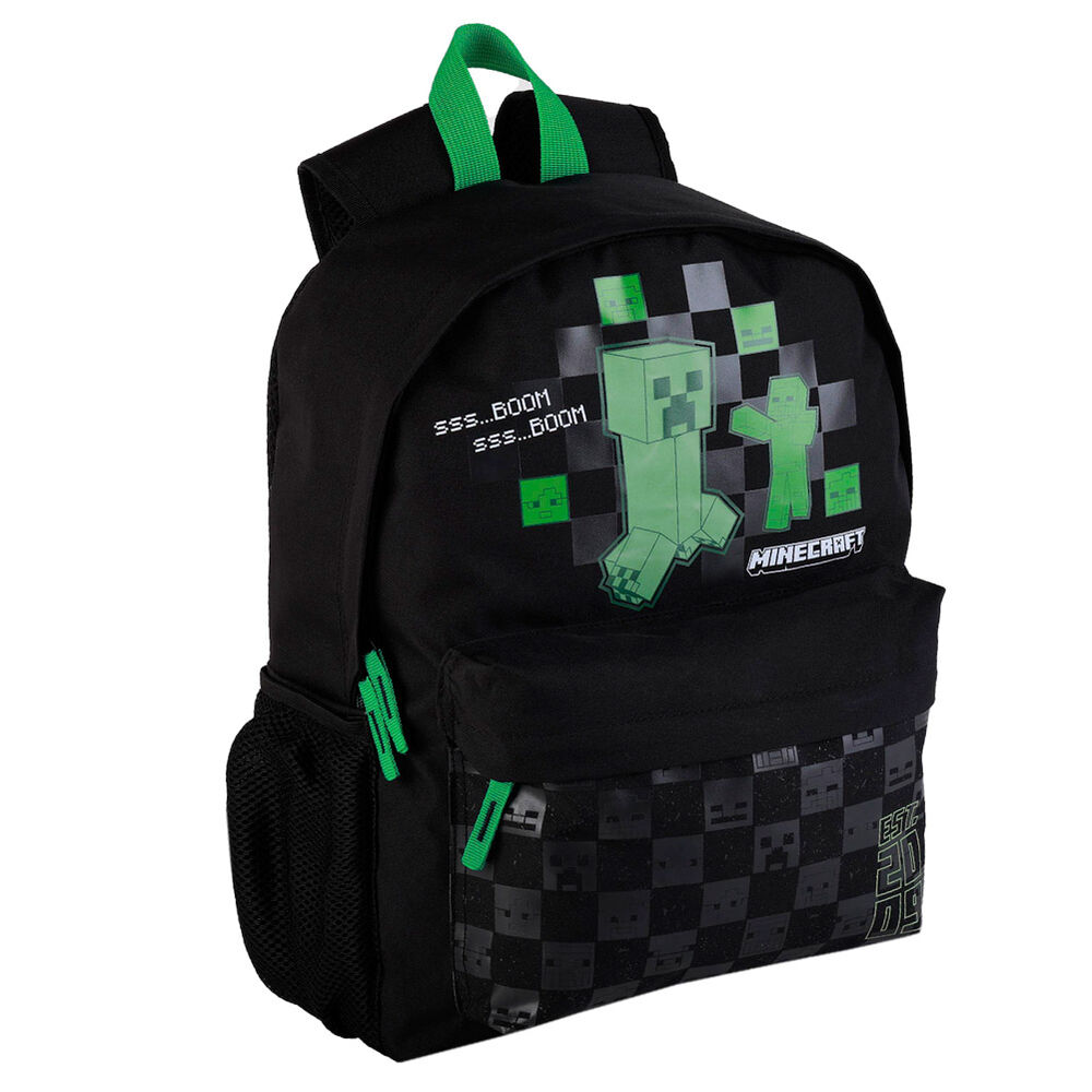 Mochila portatil Creeper Minecraft 41cm adaptable - Frikibase.com