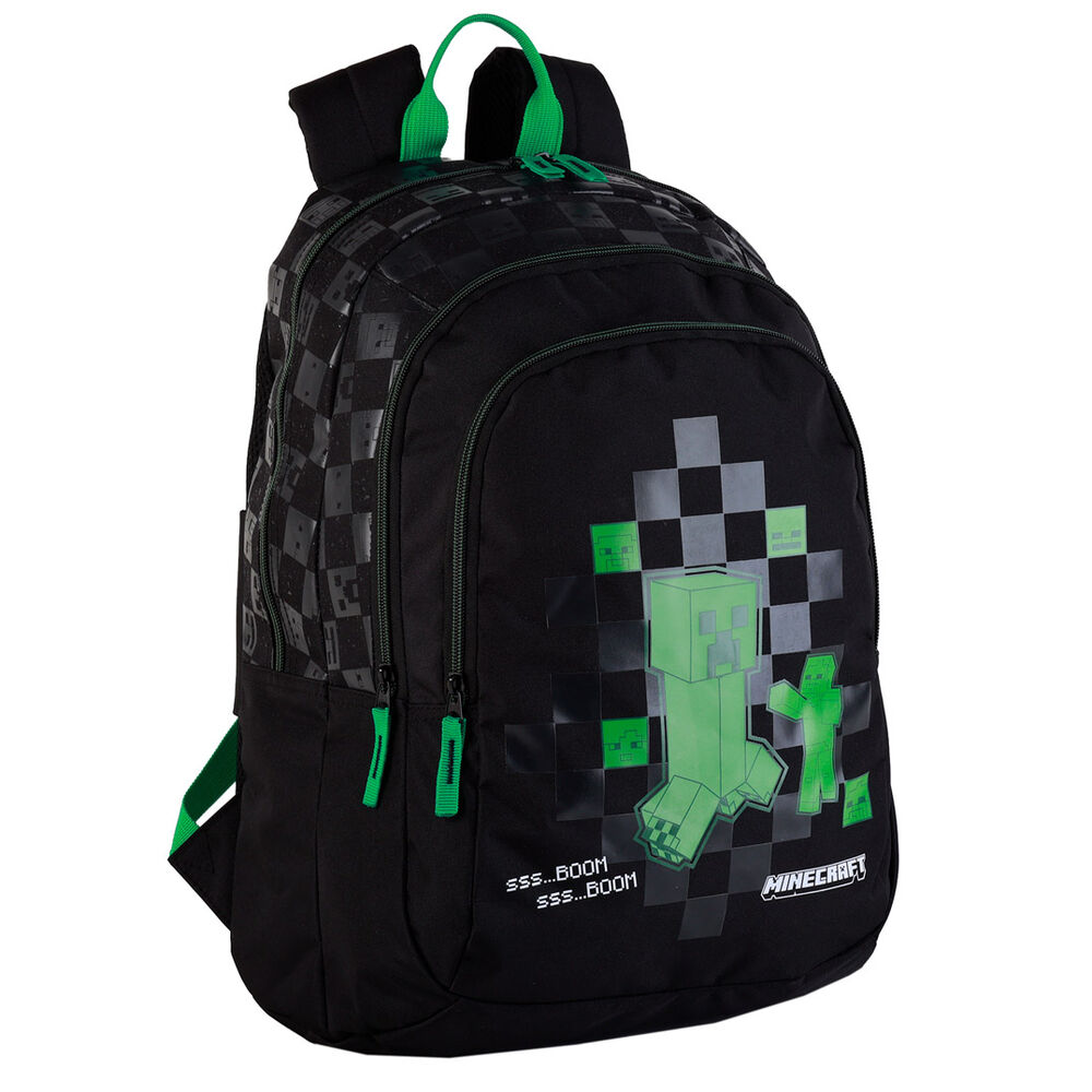 Mochila portatil Creeper Minecraft 44cm adaptable - Frikibase.com