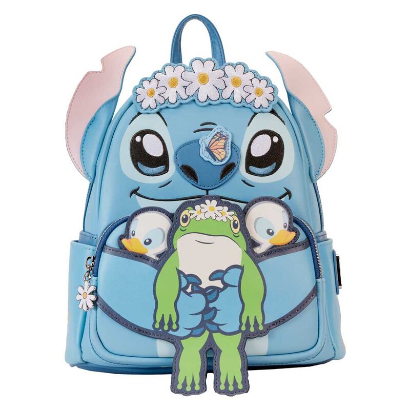 Mochila Primavera Stitch Disney Loungefly 26cm - Frikibase.com