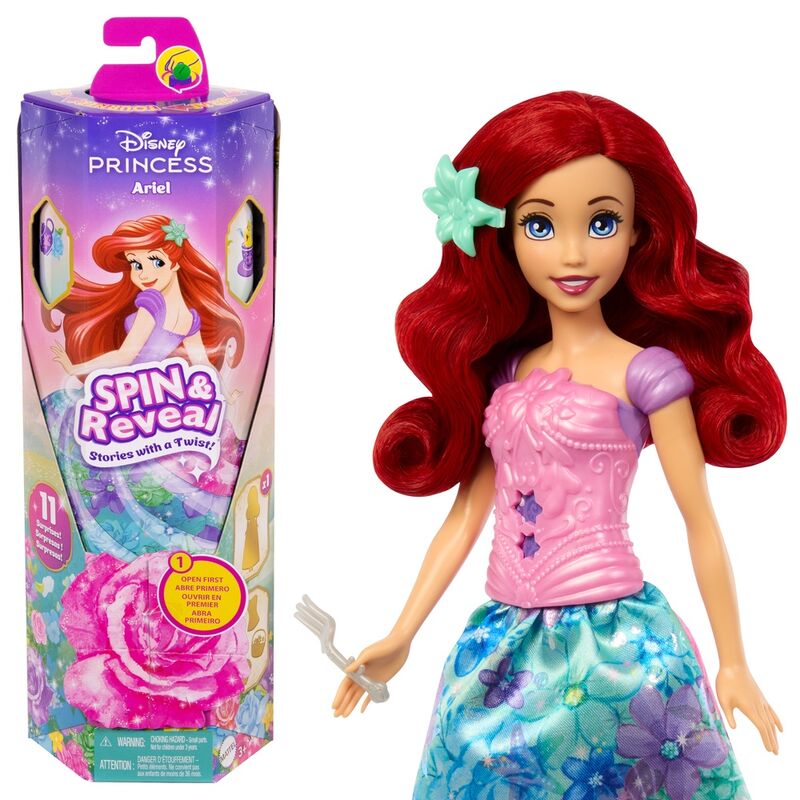 Muñeca Ariel Spin Reveal La Sirenita Disney - Frikibase.com