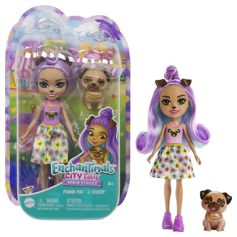 Muñeca Penna Pug City Tails Enchantimals - Frikibase.com