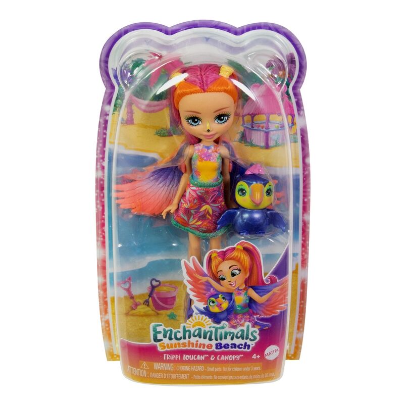 Muñeca Trippi Toucan Sunshine Beach Enchantimals - Frikibase.com