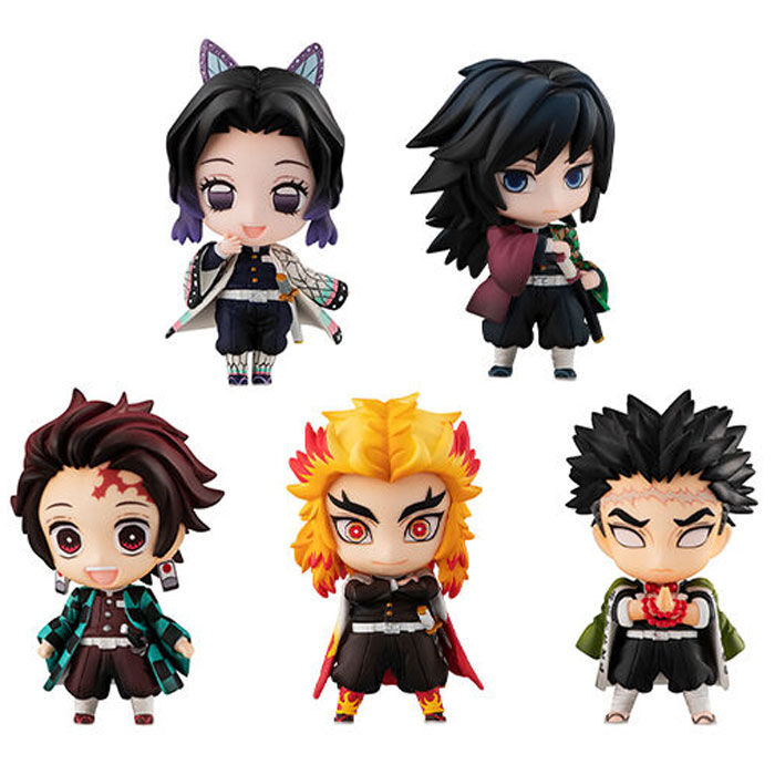 Pack 5 figuras Tanjiro And The Hashiras Mascot Demon Slayer Kimetsu No Yaiba Ver.A 5cm (surtido) - Frikibase.com