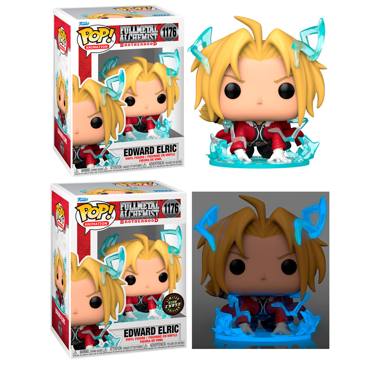 Pack 6 figuras POP Full Metal Alchemist Edward Elric (5+1 Chase) - Frikibase.com