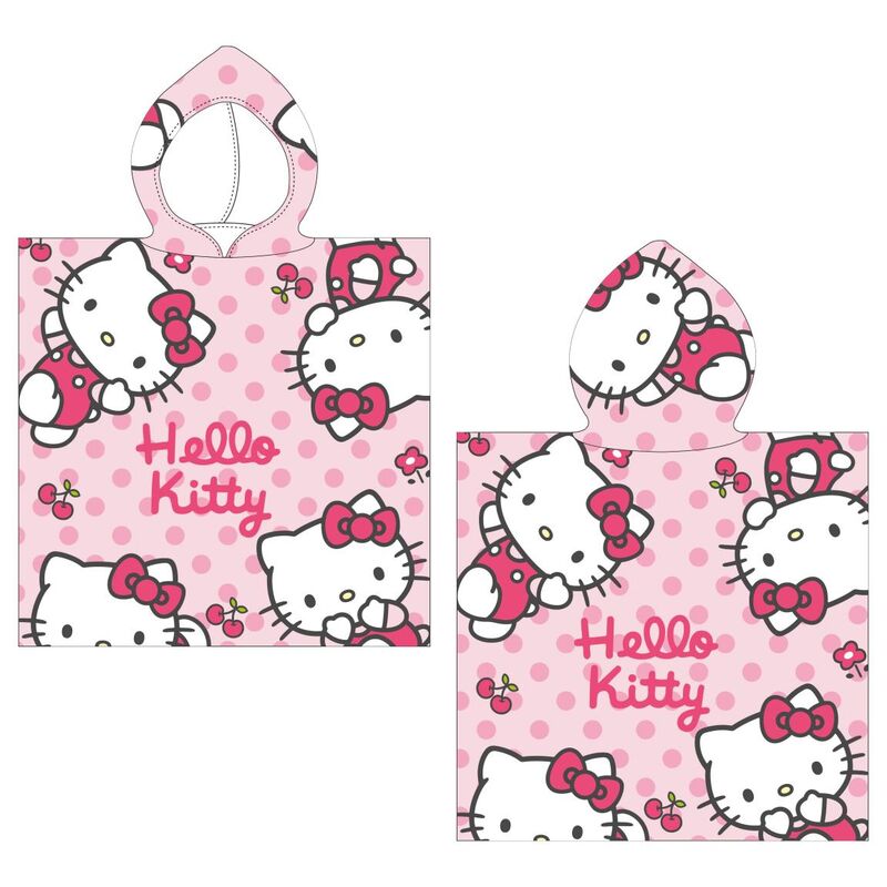 Poncho toalla Hello Kitty microfibra - Frikibase.com