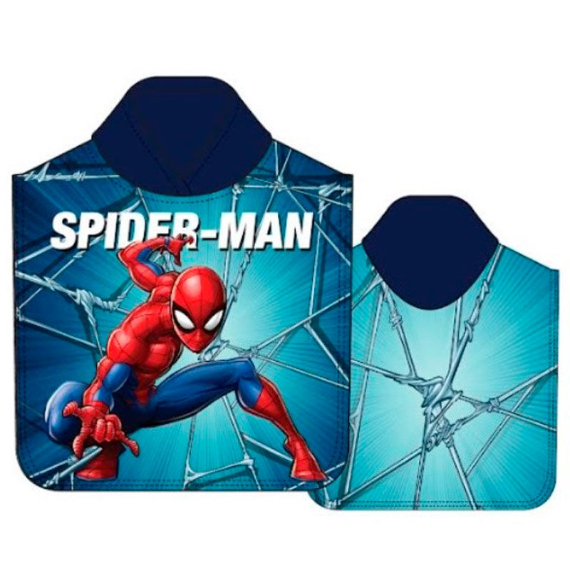 Poncho toalla Spiderman Marvel microfibra - Frikibase.com