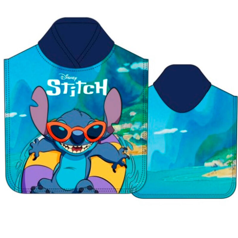 Poncho toalla Stitch Disney microfibra - Frikibase.com