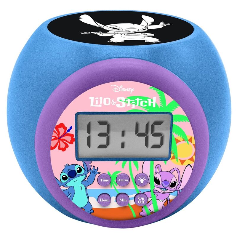 Reloj alarma proyector Stitch Disney - Frikibase.com