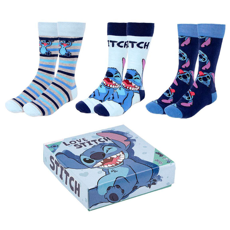 Set 3 calcetines Stitch Disney adulto - Frikibase.com