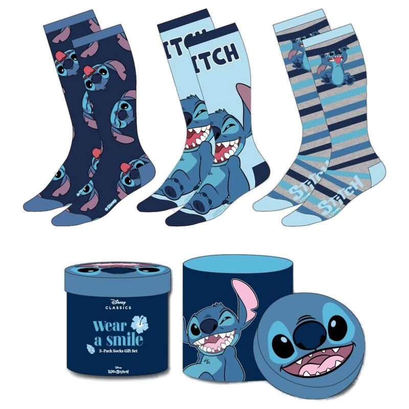 Set 3 calcetines Stitch Disney adulto (surtido) - Frikibase.com