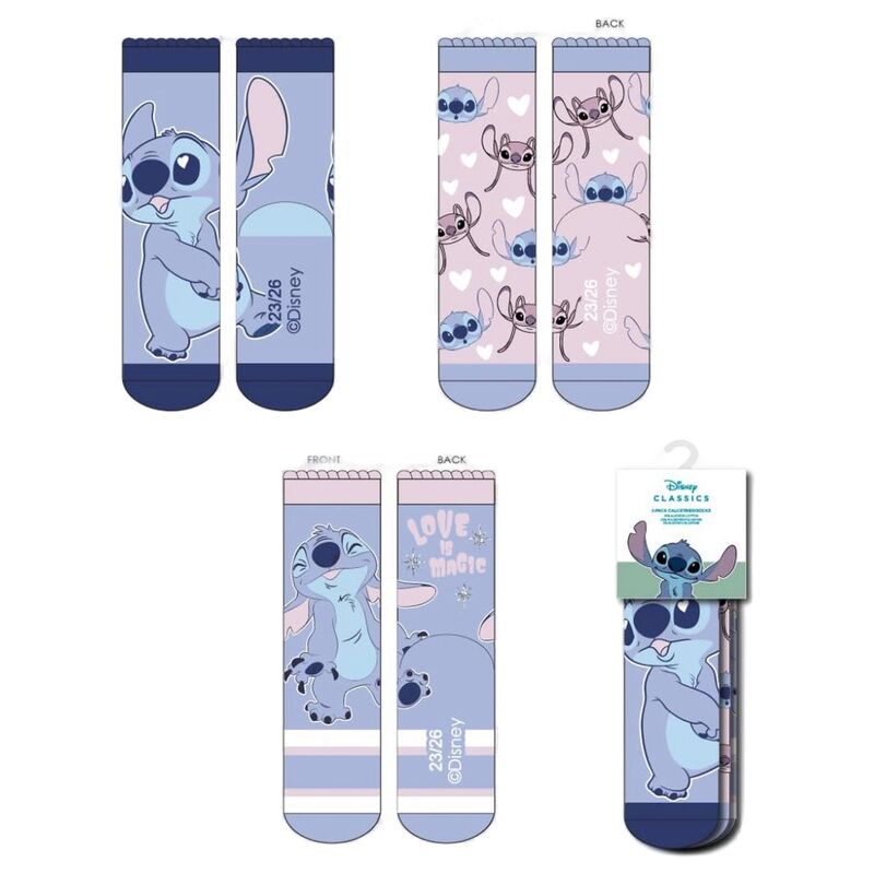 Set 3 calcetines Stitch Disney - Frikibase.com