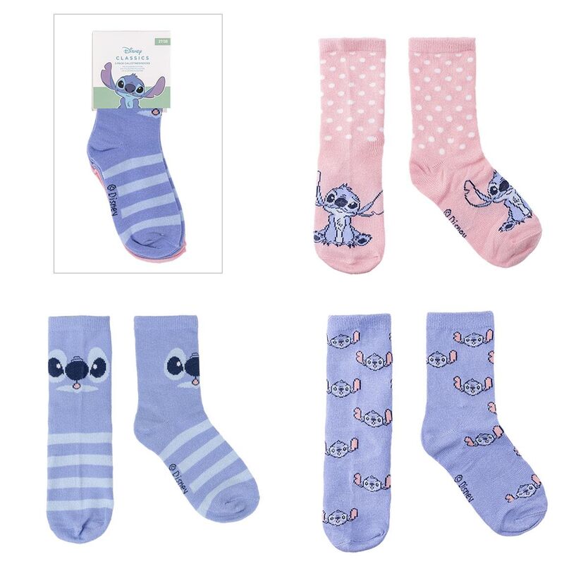 Set 3 calcetines Stitch Disney - Frikibase.com