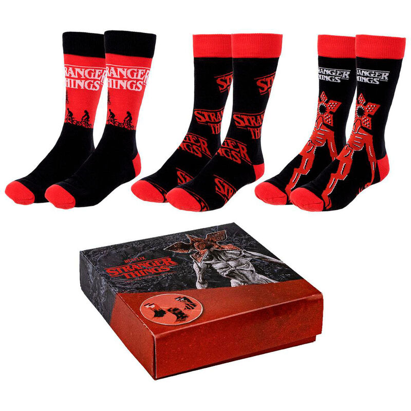 Set 3 calcetines Stranger Things adulto - Frikibase.com