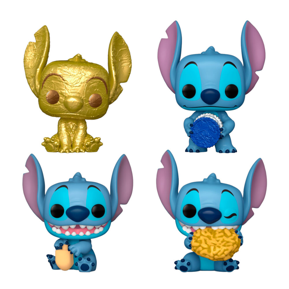 Set 4 figuras Pocket POP Disney Stitch Happy Hanukkah - Frikibase.com