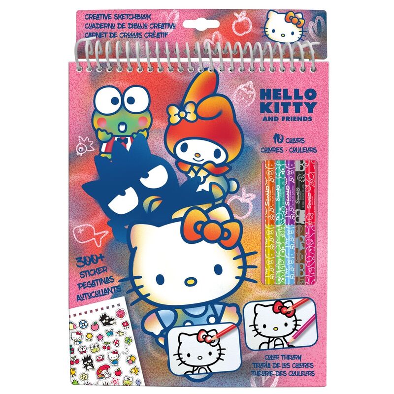 Set colorear lapices Hello Kitty - Frikibase.com